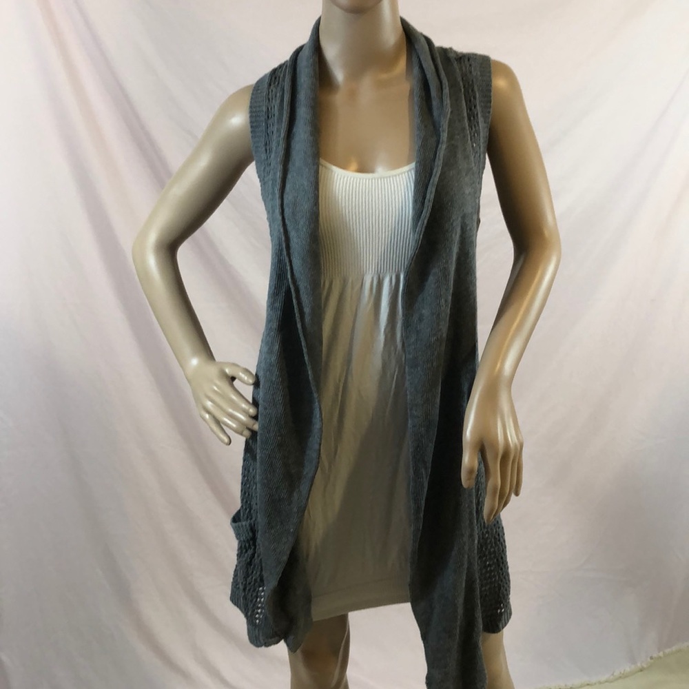 Blue Asphalt gray cardigan